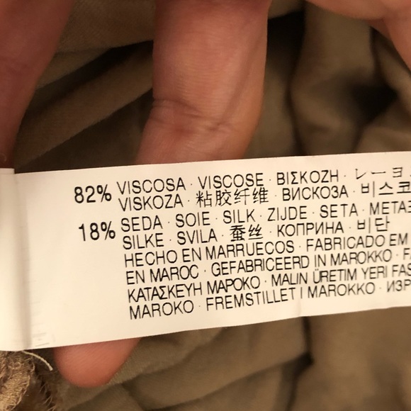 Zara Silk Blend Crushed Velvet Tshirt Dress XS - Picture 5 of 6